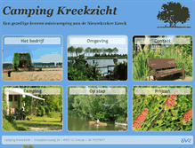 Tablet Screenshot of campingkreekzicht.nl